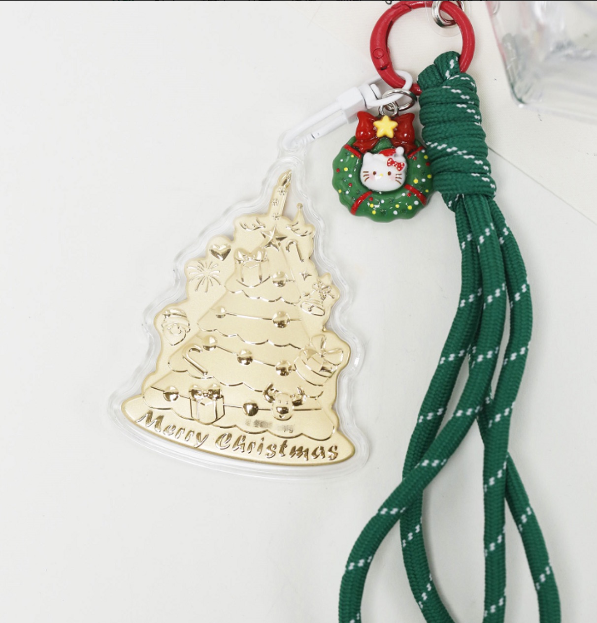 含金工艺品圣诞节圣诞树手机挂件