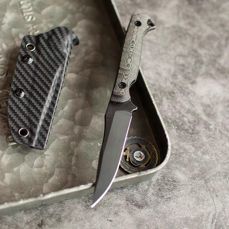 百浓PSRK 生存装备 狮鹫 新品户外小直刀水果刀口袋进口粉末M390