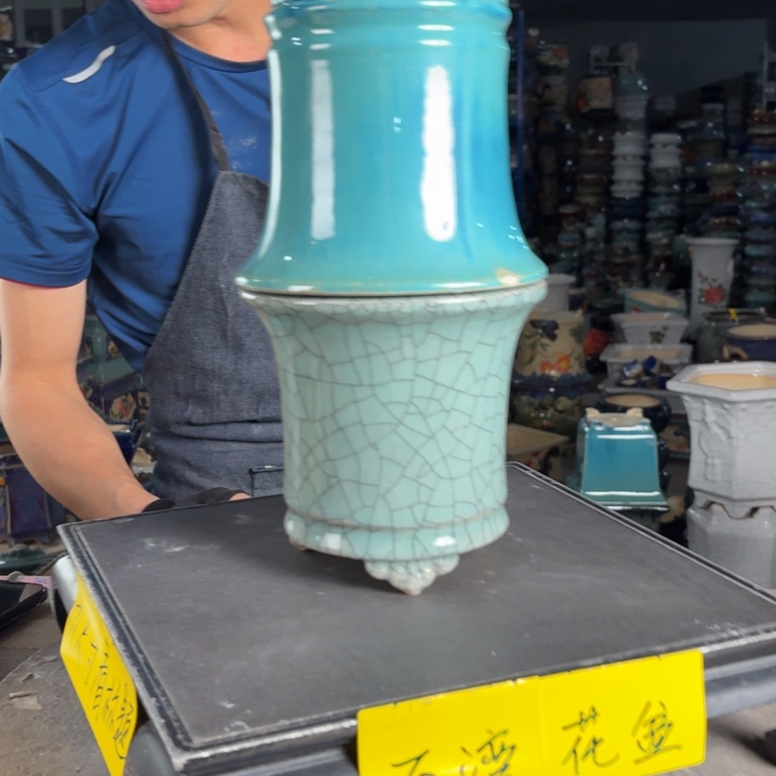 一风堂石湾花盆 内12*12磕碰瑕疵