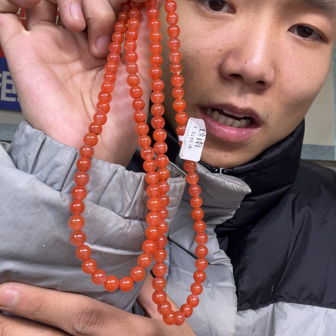 南红玛瑙颈饰未镶嵌多样性钢板料南红108颗卡8货头