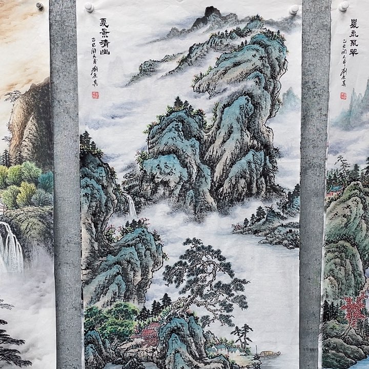 国画用****0绘画作品刘广其
