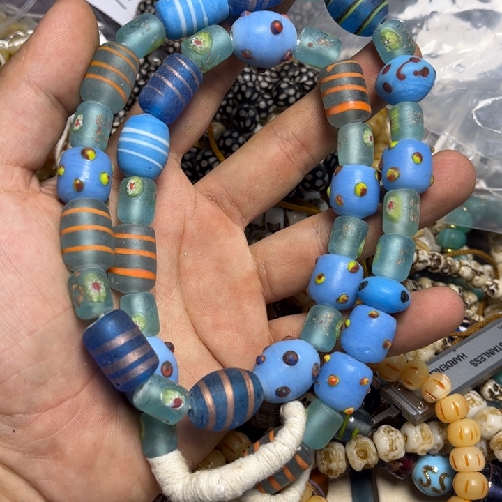 玻璃颈饰2623。进口琉璃181克