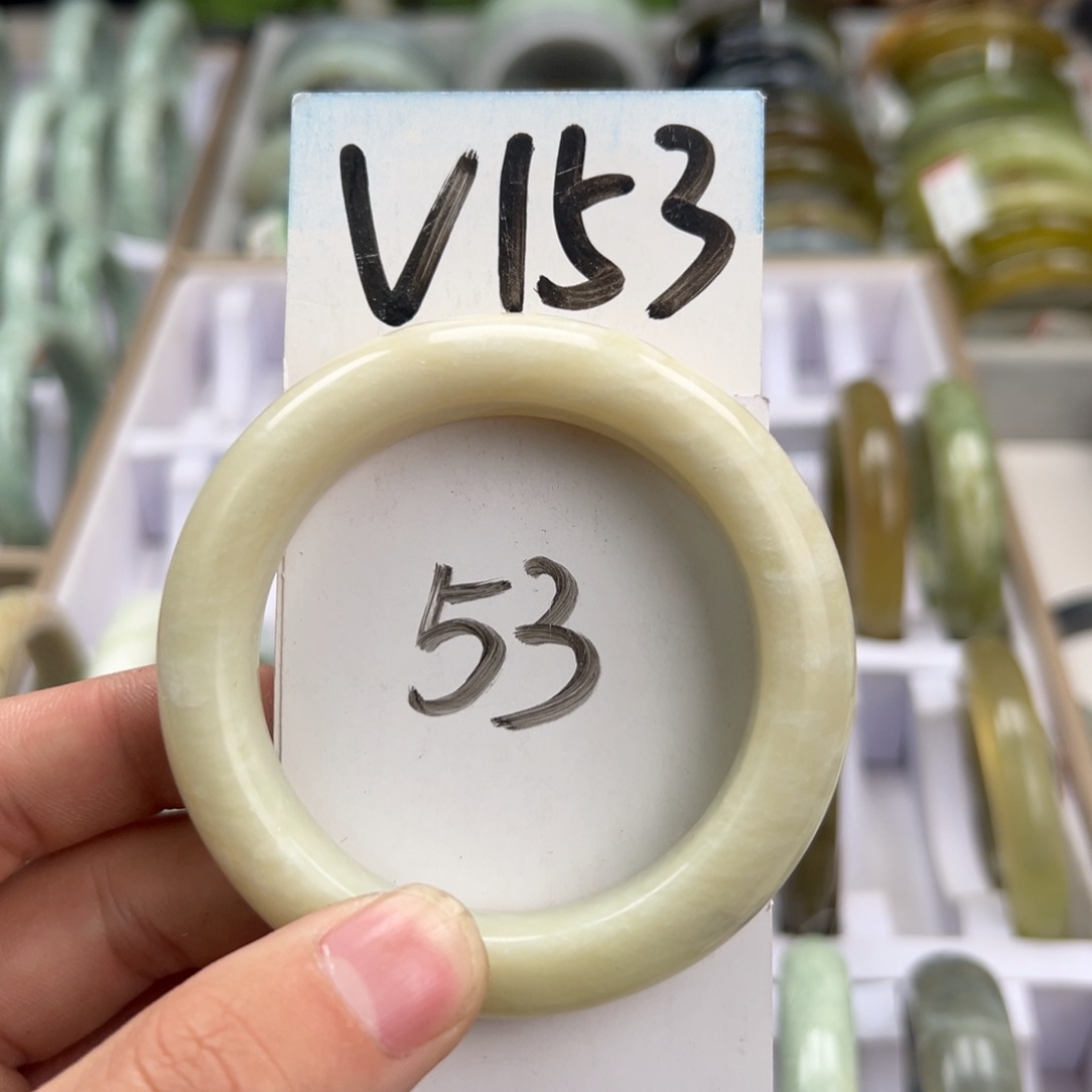 岫玉手镯未镶嵌天然岫玉微瑕