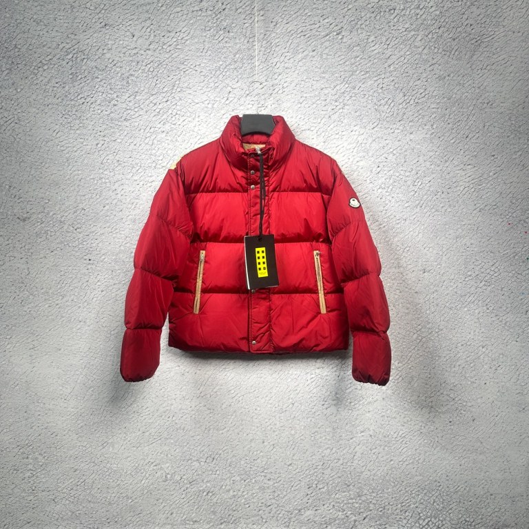 99 MONCLER 蒙口/盟可睐 棕榈树嵌花印花红色冬季羽绒服外套/2码