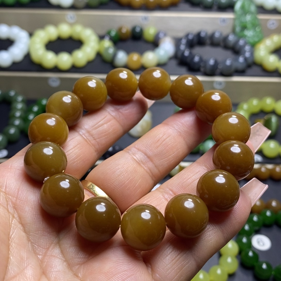 和田玉手串未镶嵌