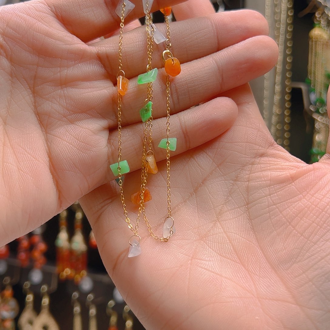 翡翠合金耳坠翡翠