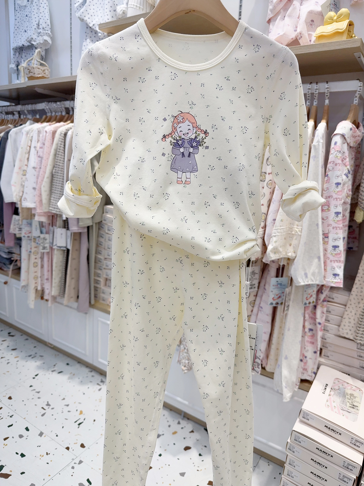 1855妈咪印象秋冬女童棉秋衣裤