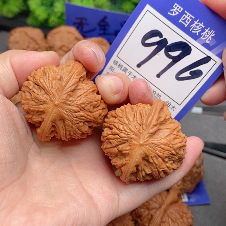 桃核把件鹿*40磨盘996号牌