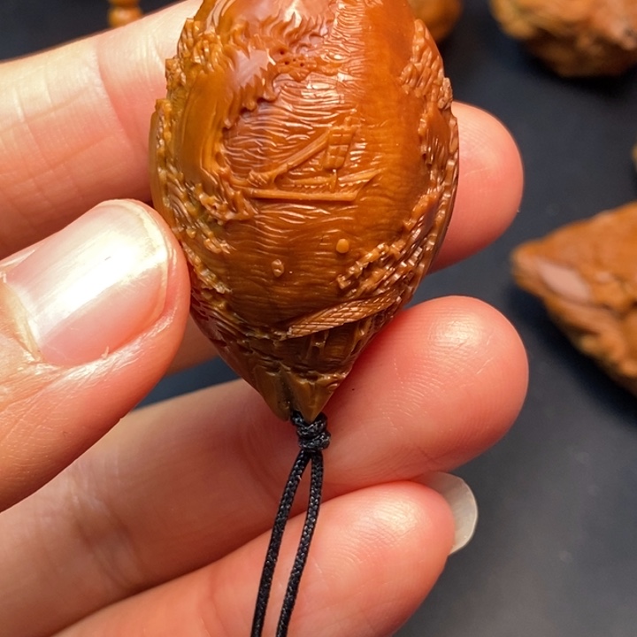 球***瘦橄榄核手串/手链风景单子