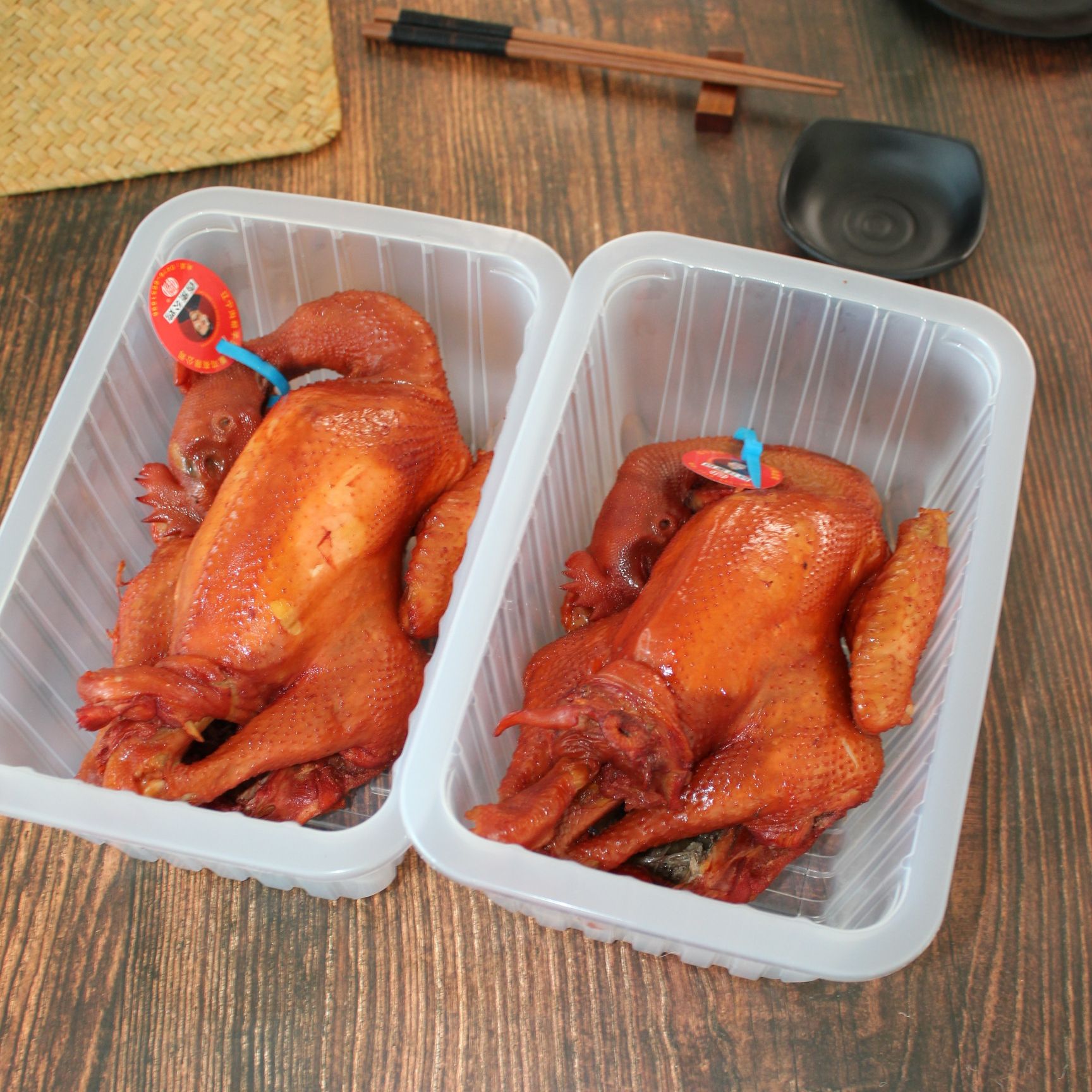 郝云杉烧鸡熏制熟食鸡开袋即食两只熏公鸡沟帮子特产【厂家直销】