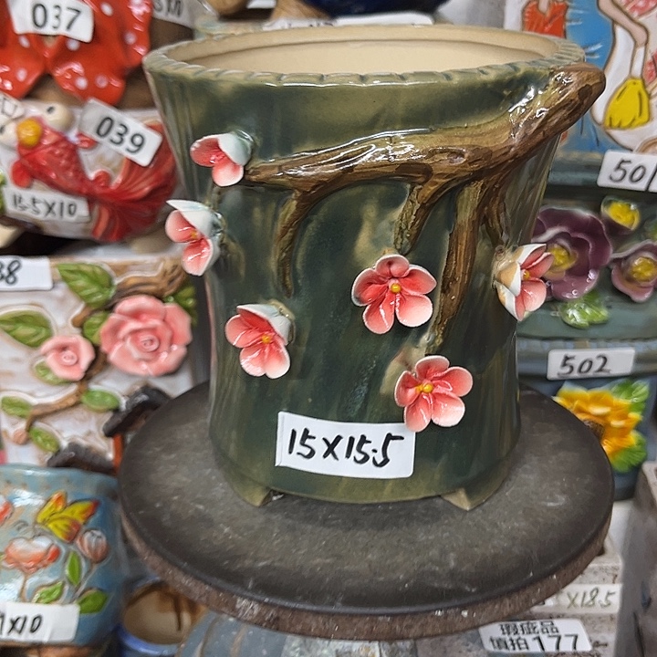 粗陶材质多肉花盆