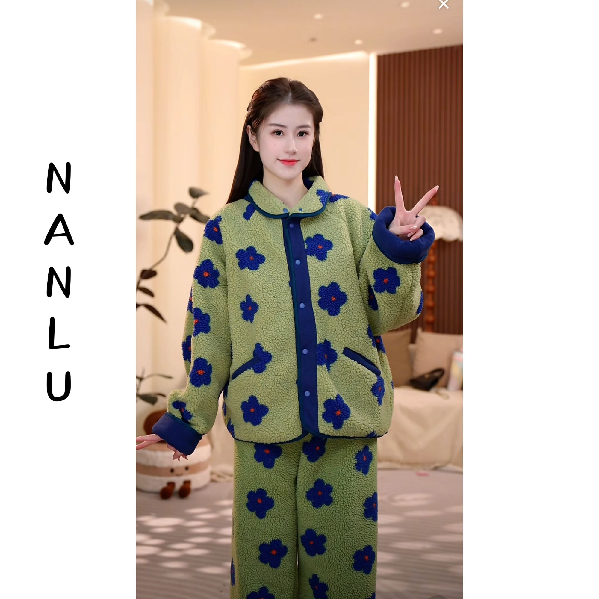 【常青藤】双层超保暖加绒加厚极寒一套过冬日常可外穿睡衣居家显白