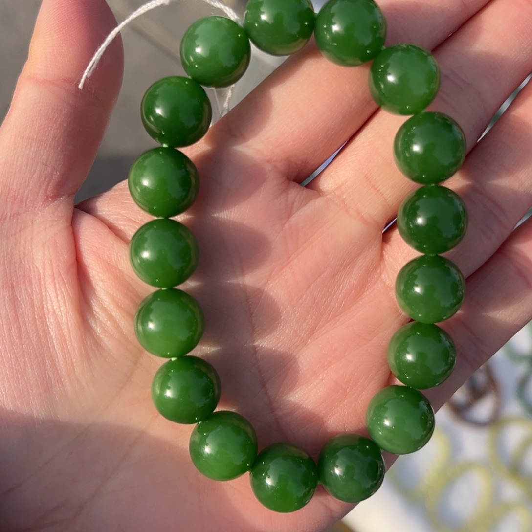 和田玉（碧玉）手链未镶嵌