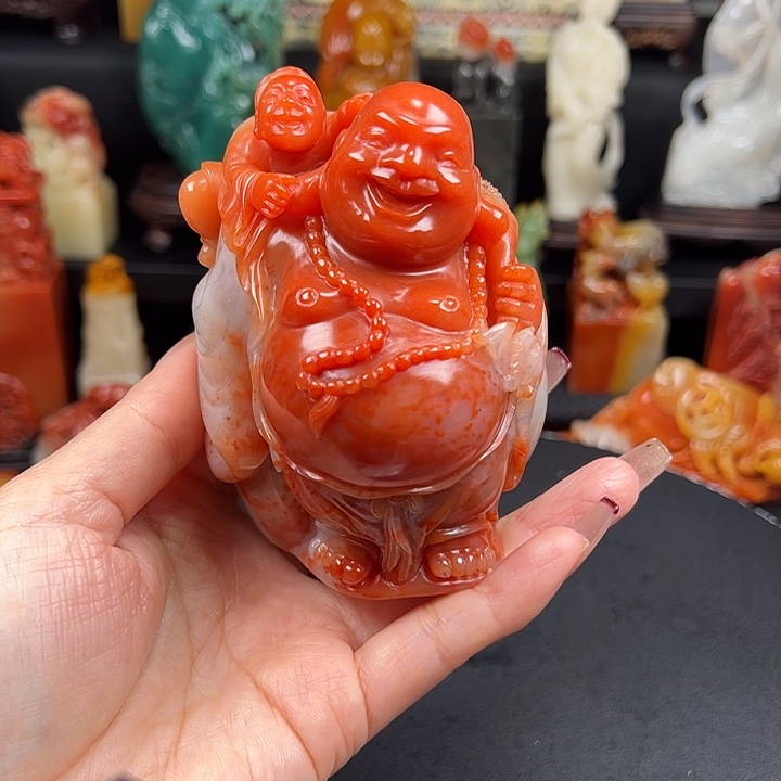 寿山石高山水冻石