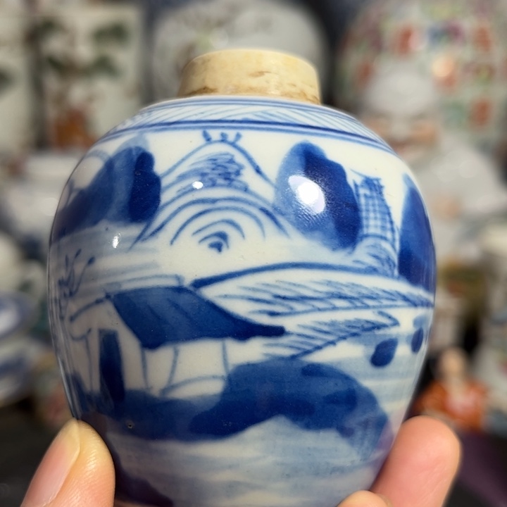 紫砂茶叶罐青花111111111111