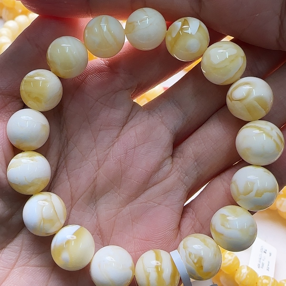 琥珀未镶嵌手链蜜蜡手串