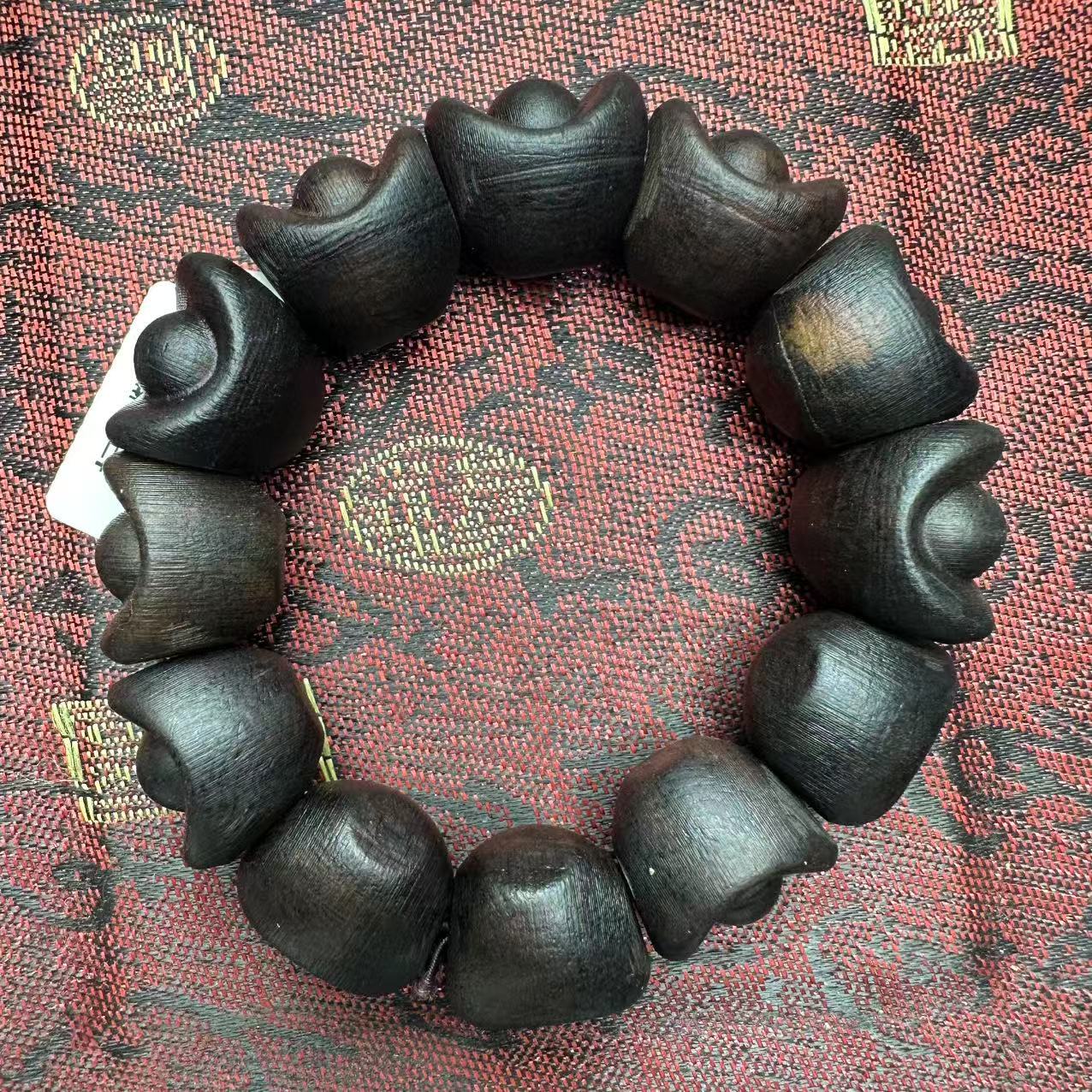 开总文玩天然沉香木串186