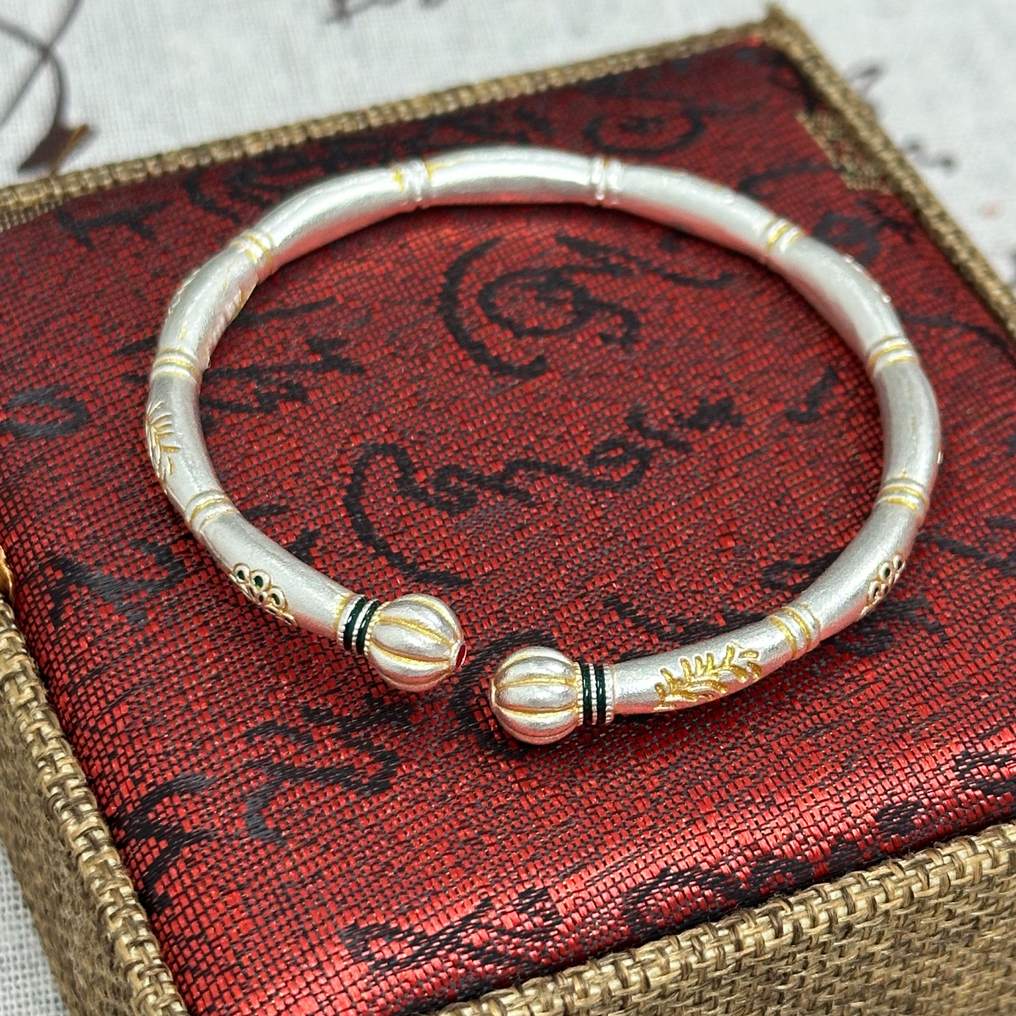 足银手镯 243古法传统工艺手镯手链经典百搭手工时尚复古