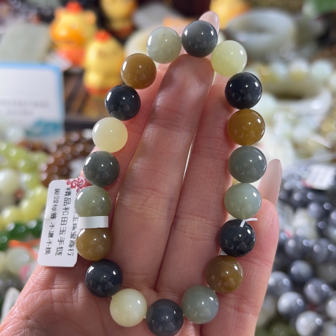 和田玉未镶嵌手串159