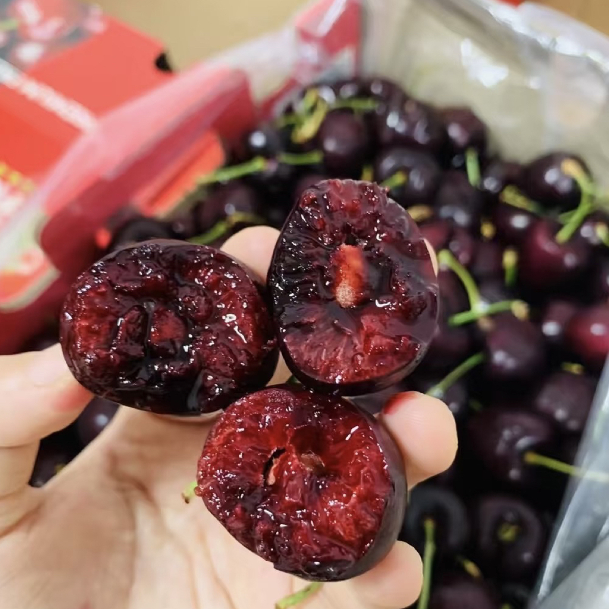 2JD 大果148元/箱2.5kg（同城配送）原箱智利进口脆甜车厘子（内附果径卡）海运桑提娜樱桃智利