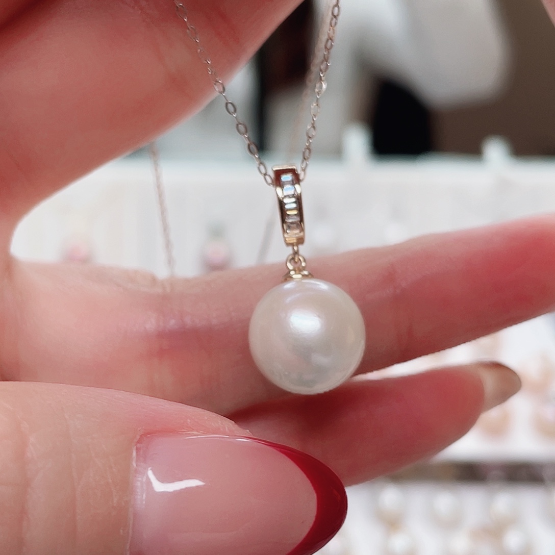 合金淡水珍珠吊坠(赠链)