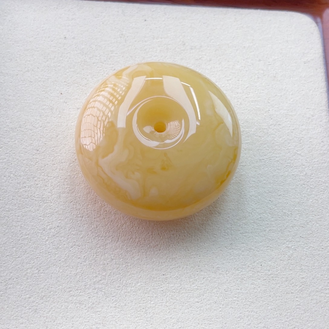 蜜蜡未镶嵌吊坠(赠链)蜜蜡平安扣33.6克