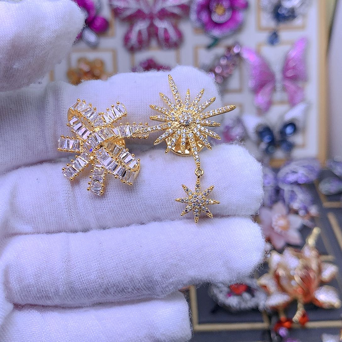 合成立方氧化锆铜刺马针2个