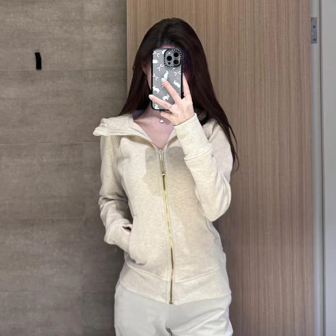 原汁原味小章鱼同款修身长袖连帽卫衣女秋冬