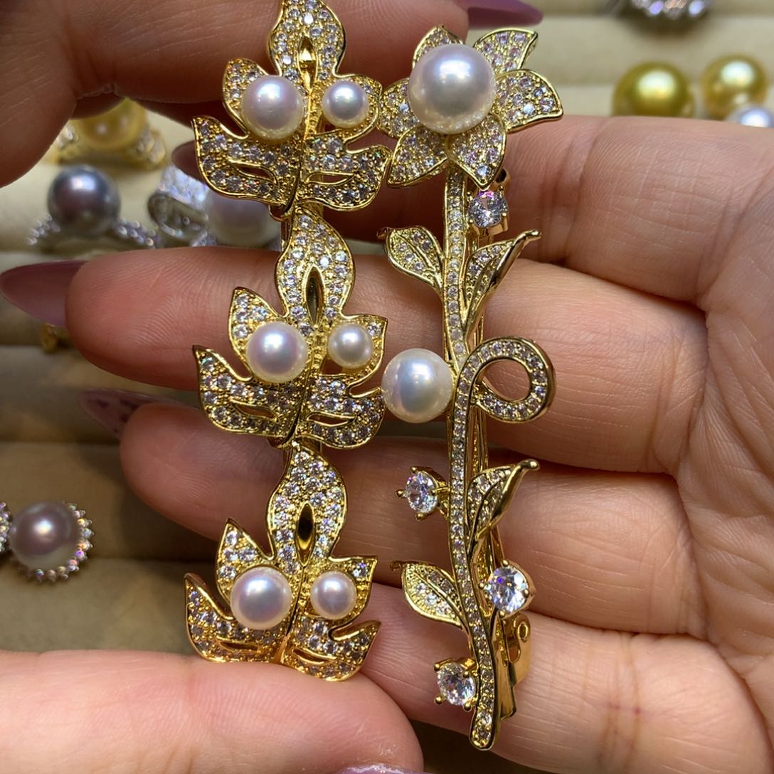 未镶嵌发饰淡水珍珠