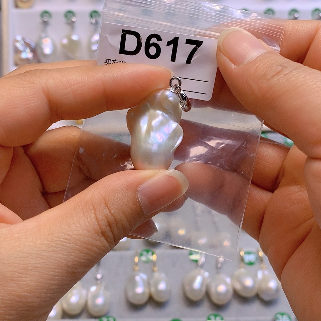 淡水珍珠颈饰银S925镶嵌