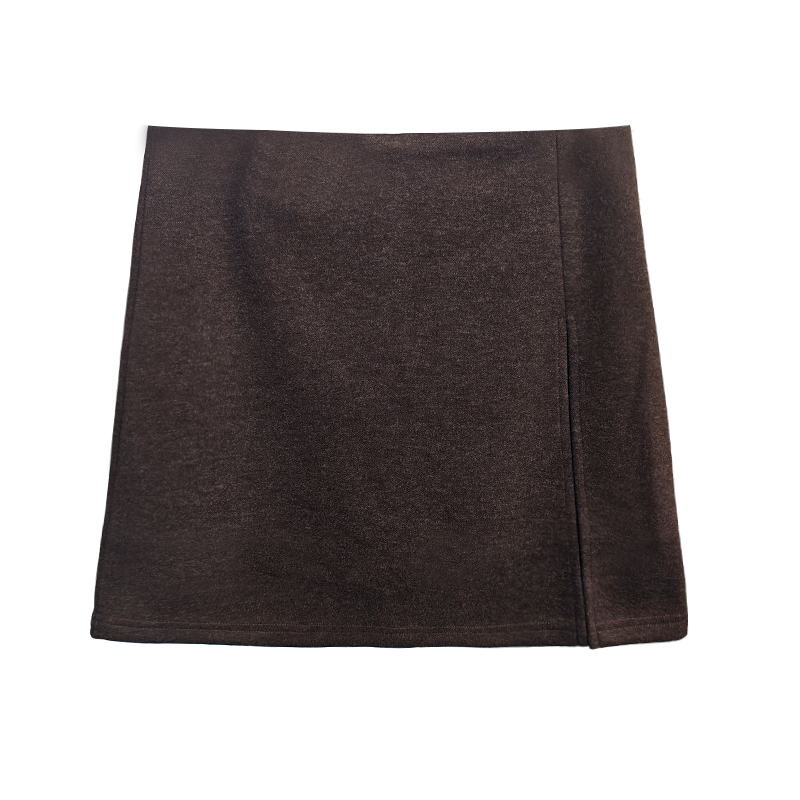 【运费补贴】宽松高腰开叉a字半身裙裤秋冬新款胖mm遮胯显瘦裙子