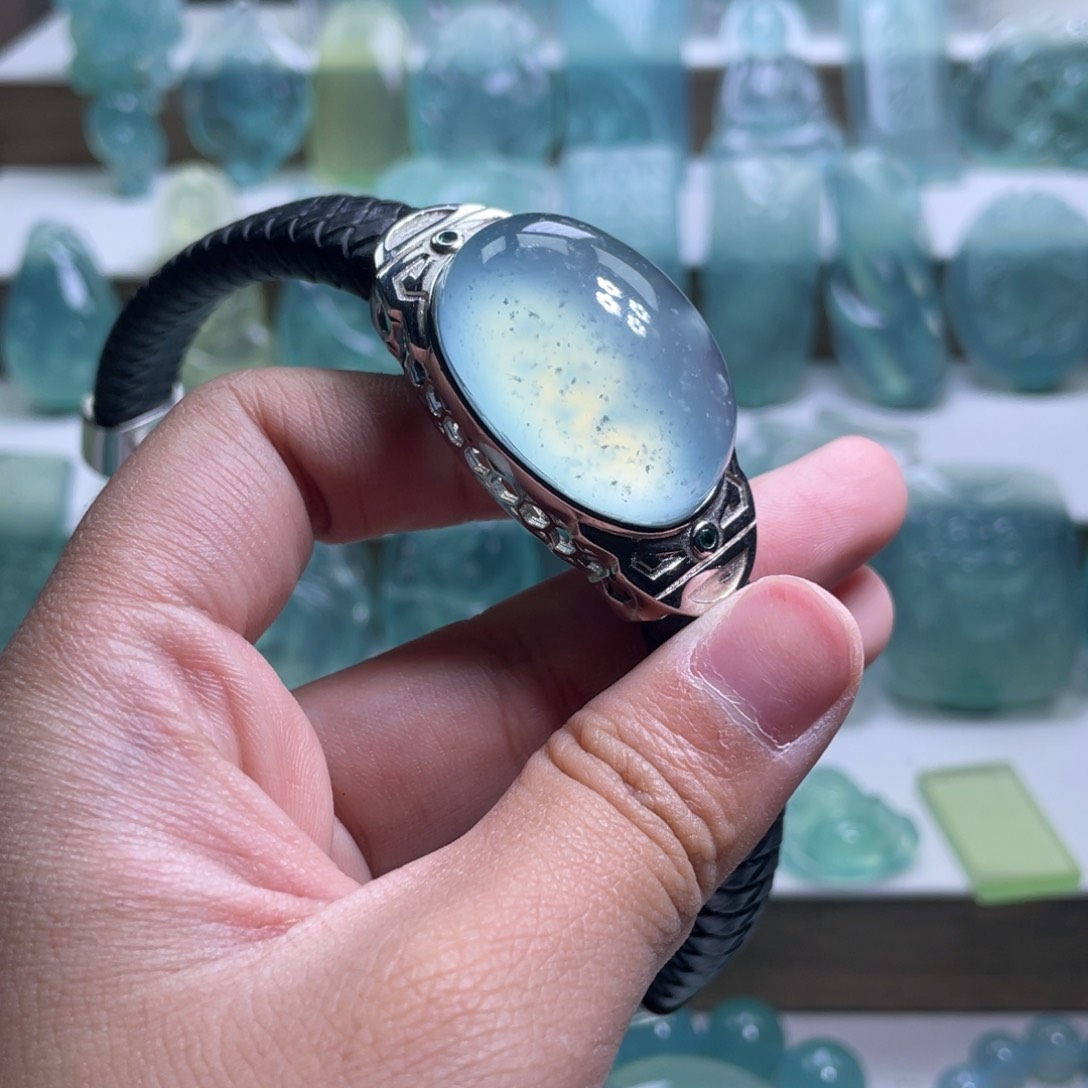 蛇纹石玉手链未镶嵌