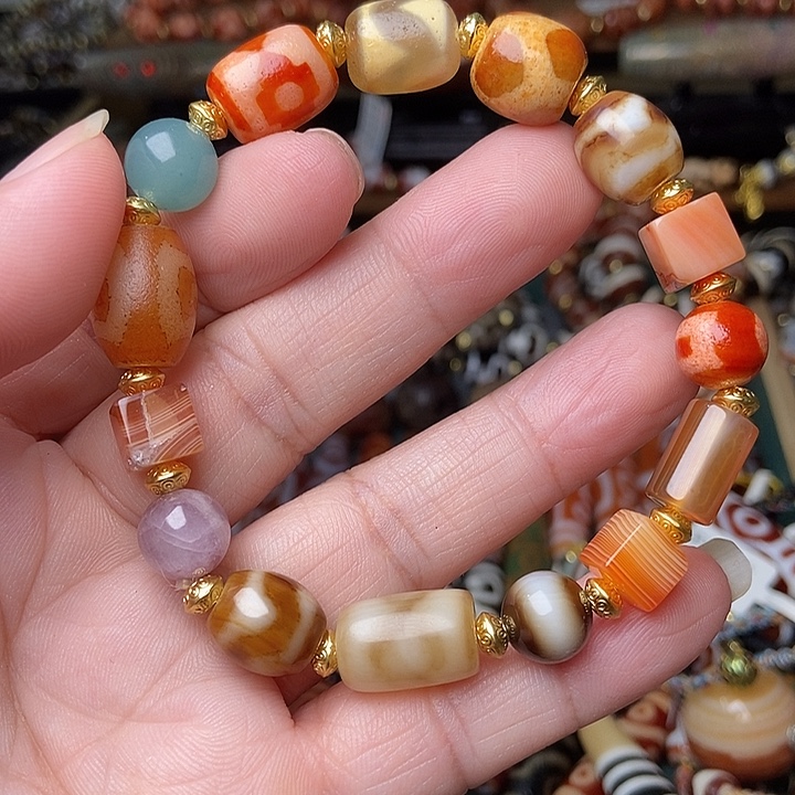 玛瑙/玉髓未镶嵌手链