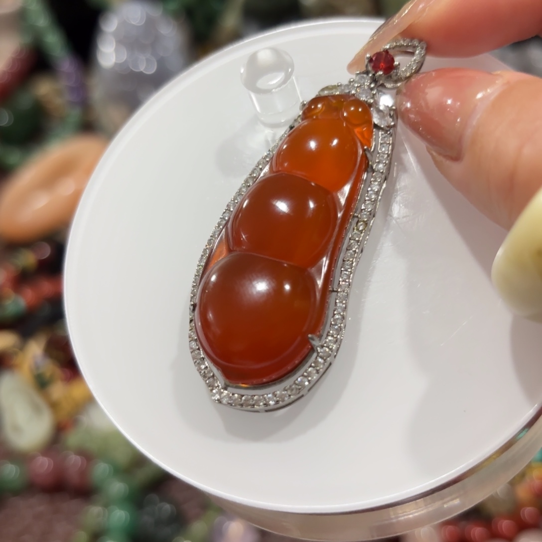 玛瑙/玉髓合金颈饰376544