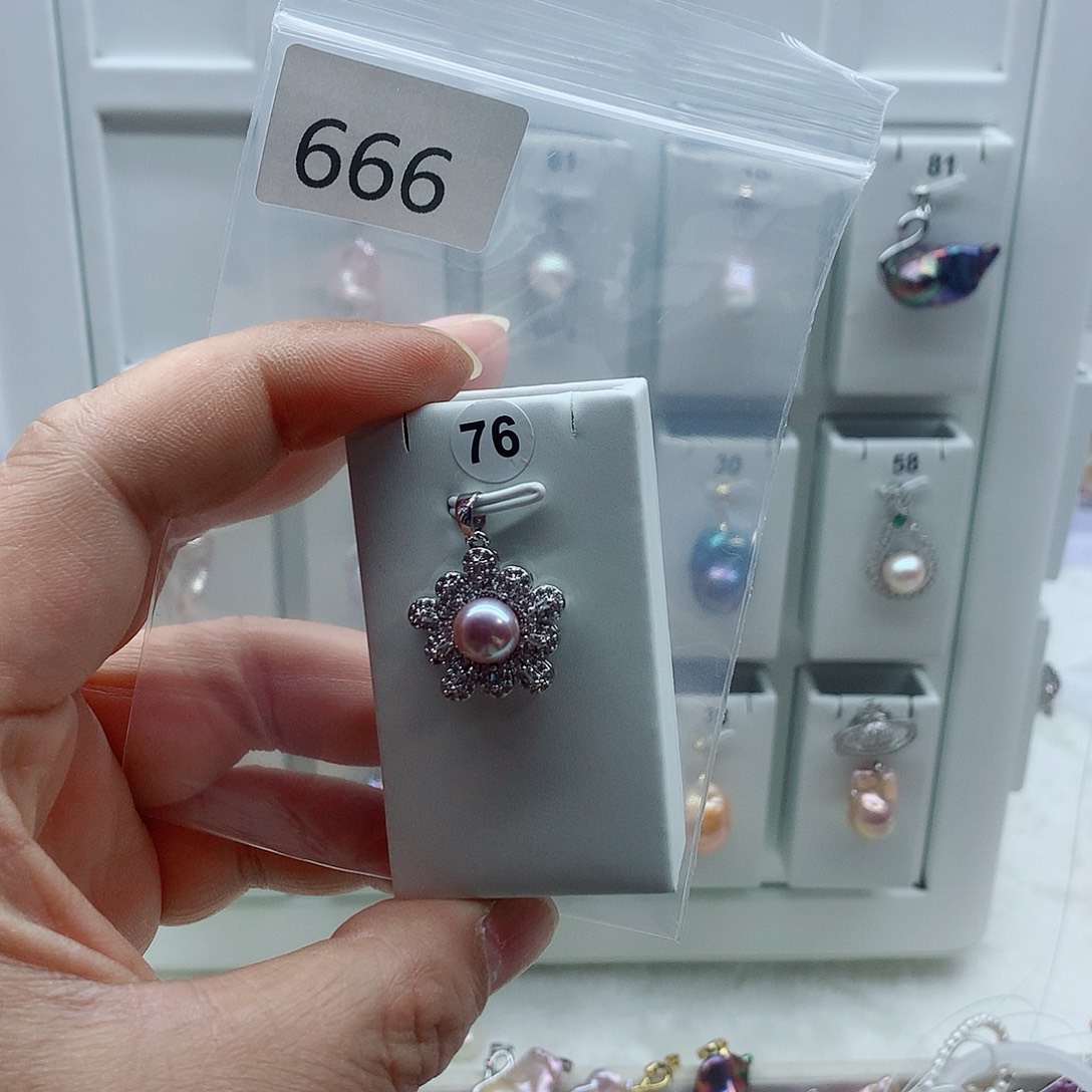 吊坠(不含链)合金淡水珍珠