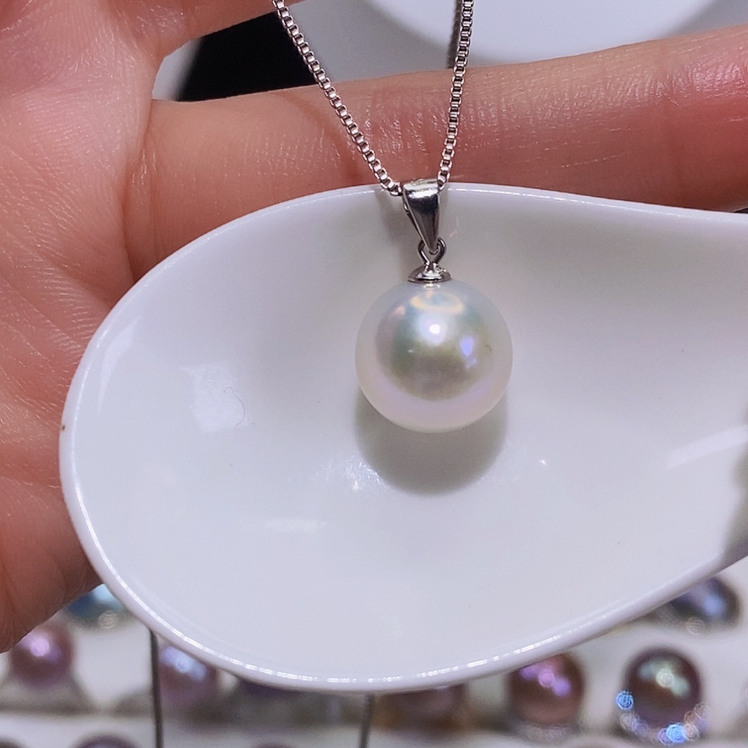 淡水珍珠颈饰银S925镶嵌