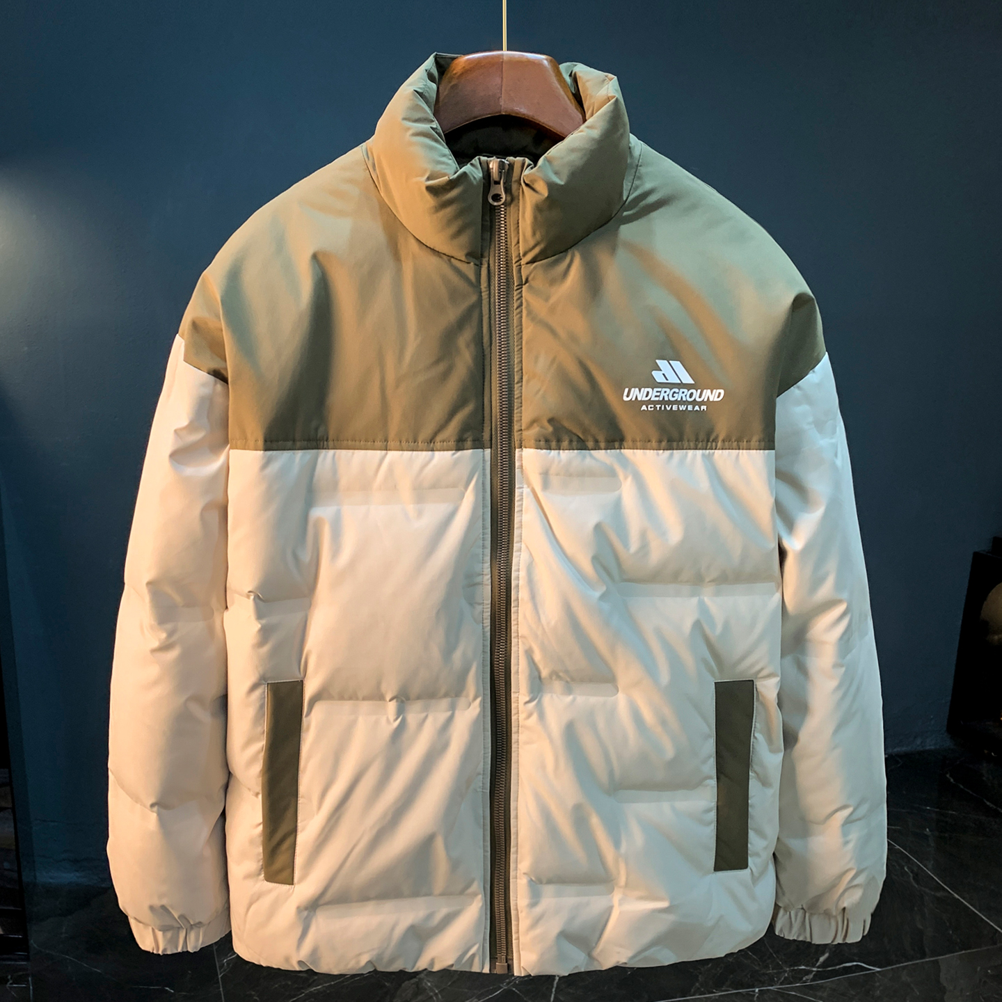 法国Cebrodz冬季大码羽绒服男2025年新款立领宽松保暖加绒面包服