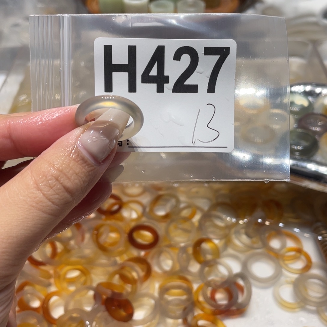 玛瑙/玉髓未镶嵌戒指427