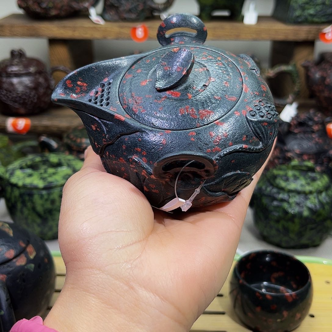 梅花石安山玉手抓壶200cc