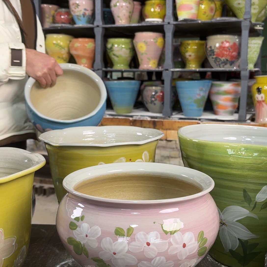 景德镇陶瓷花盆花盆