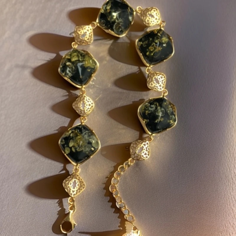 琥珀绿珀手链时尚经典