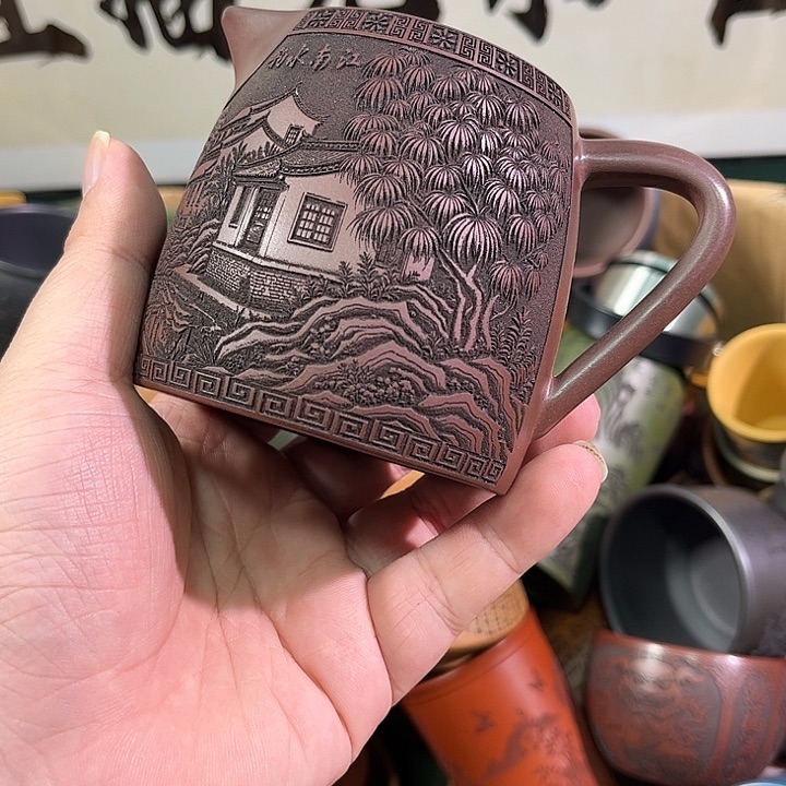 茶杯紫砂全手工紫砂主人杯