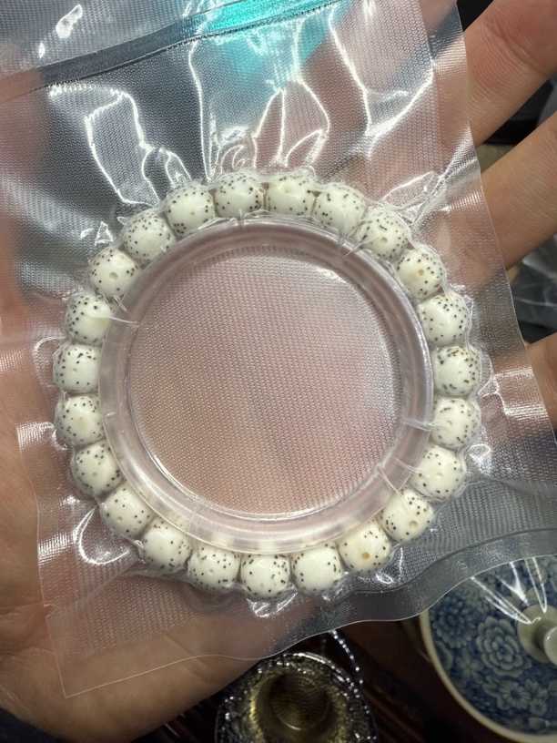 （10*9单圈）星月菩提原生态单圈带月留白细星 尺寸10*9 一物一图