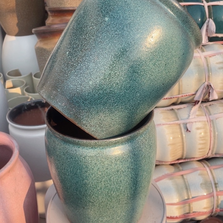 紫砂花盆24×20瑕……