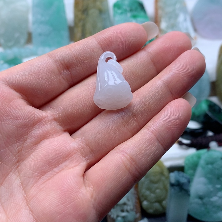 定制翡翠未镶嵌莲蓬