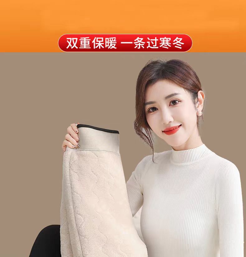 700克超厚抗寒羊羔绒保暖裤外穿口袋款