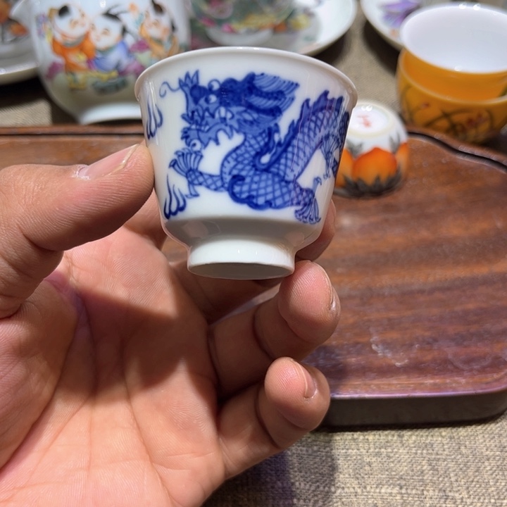 纯手绘精品盖碗杯