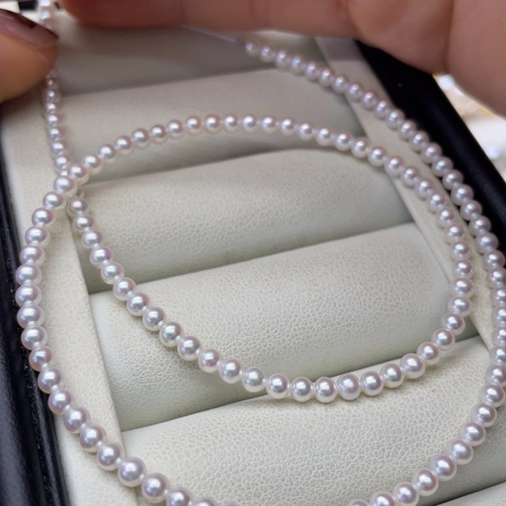 淡水珍珠项链银S925镶嵌