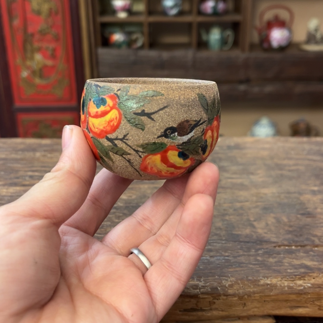 柴烧手工手绘陶瓷