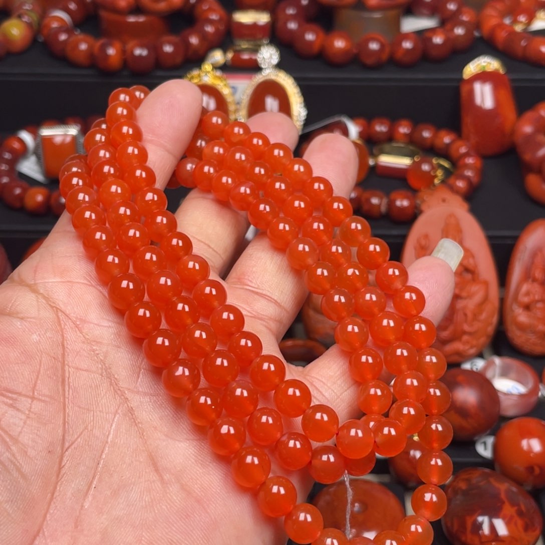 南红玛瑙珠宝奇石未镶嵌多圈7